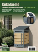 GB-1 Zárható acél kukatároló - Szimpla